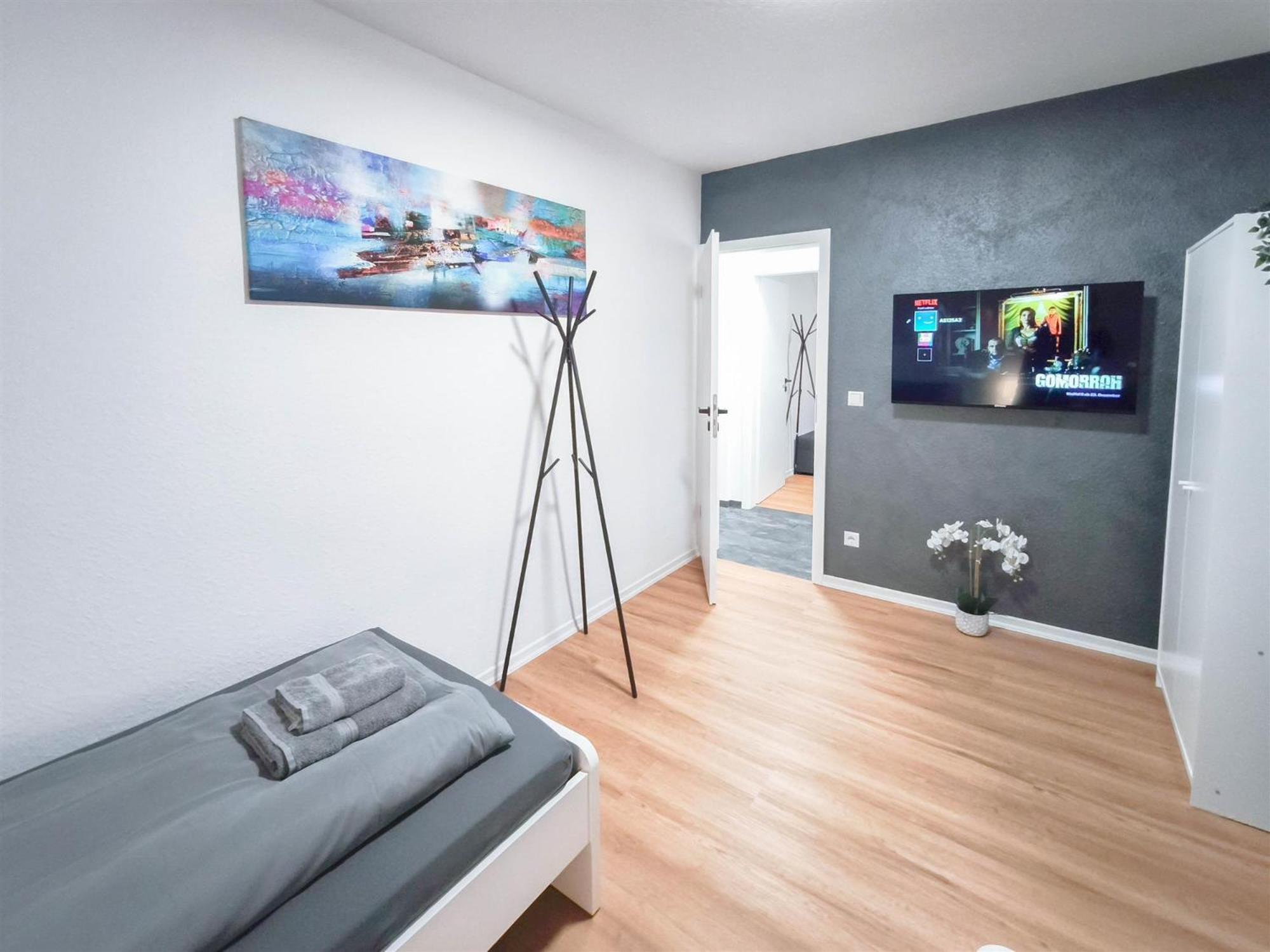 Alfa 4 4br Tv Wifi Wm Nahe Wasen & Daimler L 7beds I 8 People I Kitchen L Bathroom Apartment Stuttgart